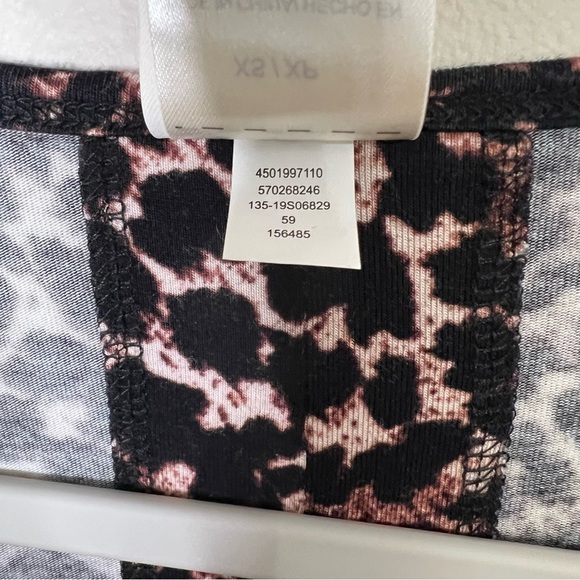 Soma Leopard Print 3/4 Sleeves Cool Nights Short Sleeve Sleepshirt size XS - Picture 5 of 7